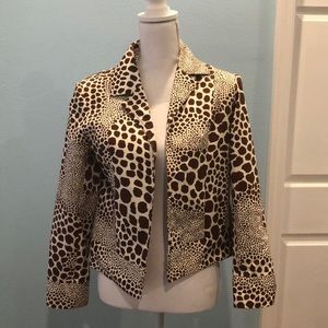 Women’s animal print jacket